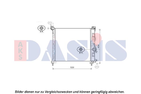 AKS DASIS Radiaator,mootorijahutus 150107N